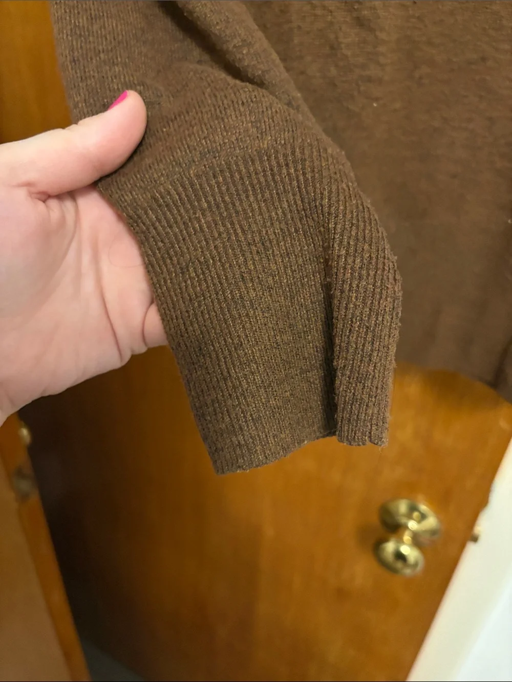 a new day Women's V-Neck Sweater in Brown